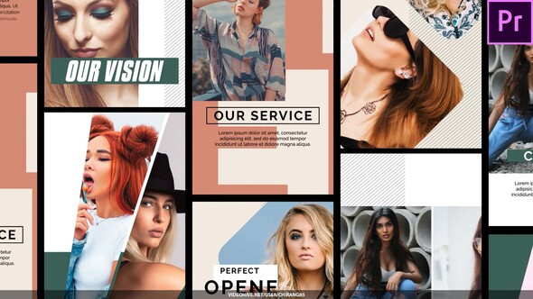 Stylish Slide Cool Stories For Premiere Pro Premiere Pro template preview