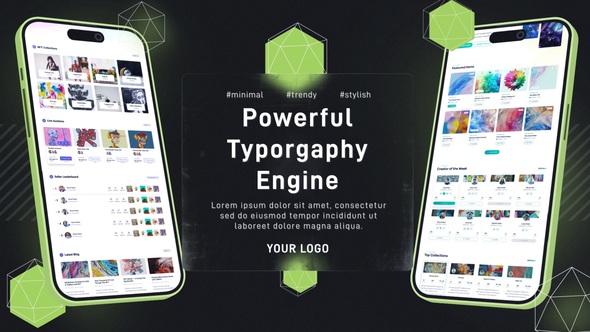 Glass Minimal App Promo Product Promo template preview