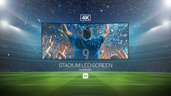 Stadium LED Screen Mockups Product Promo template preview