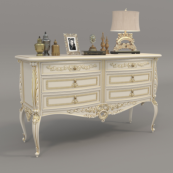 [DOWNLOAD]European Classic style Cabinet and Decoration 4