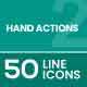 Hand Actions Line Icons
