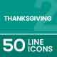 Thanksgiving Line Icons