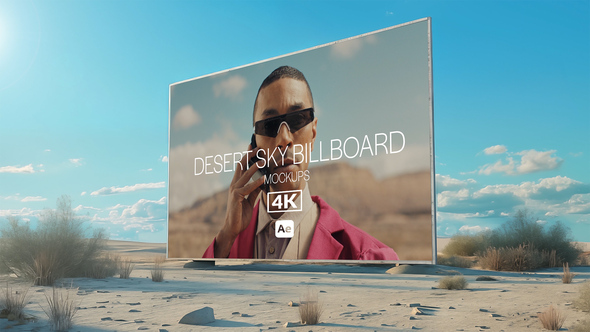 Desert Sky Billboard Mockups Product Promo template preview