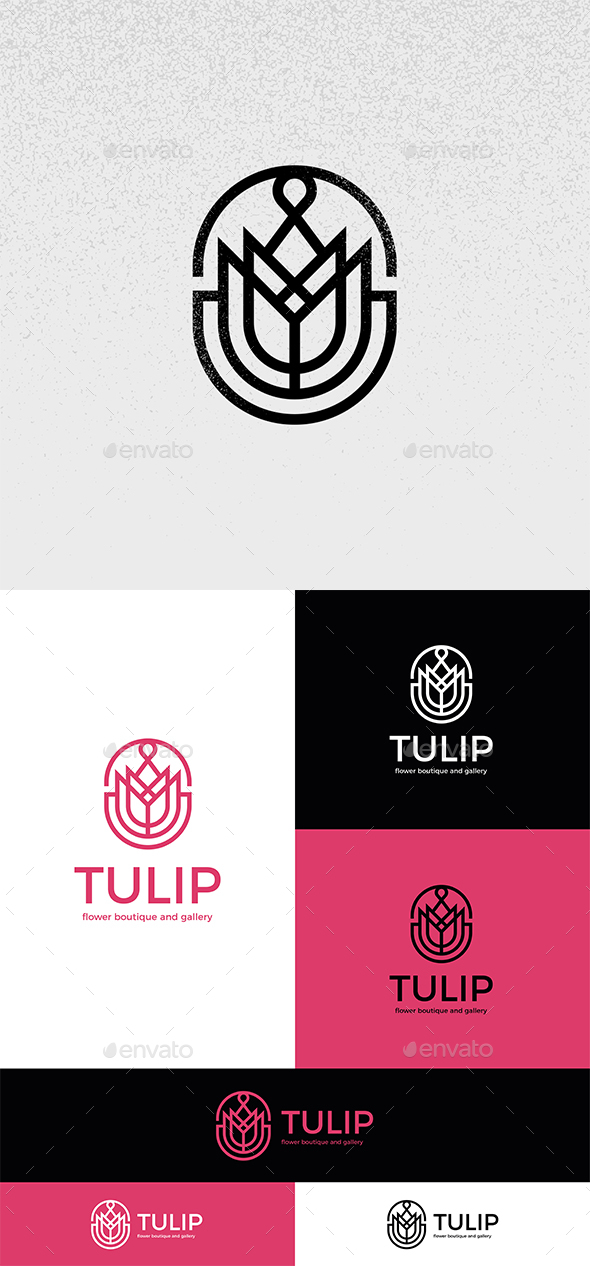 [DOWNLOAD]Tulip Abstract Flower Logo