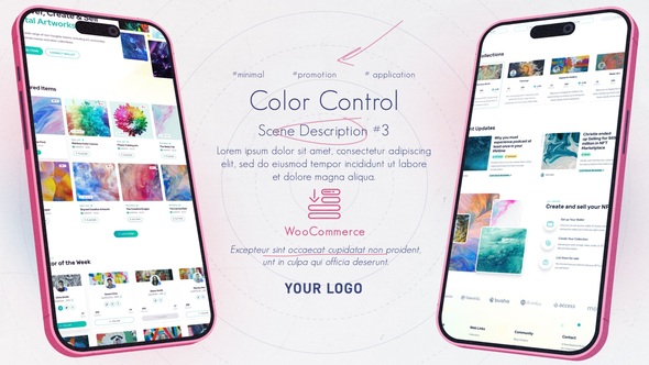 Grunge Minimal App Promo Product Promo template preview