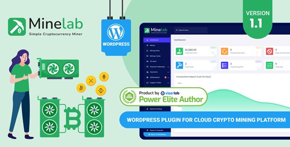 [DOWNLOAD]MineLab - Cloud Crypto Mining WordPress Plugin