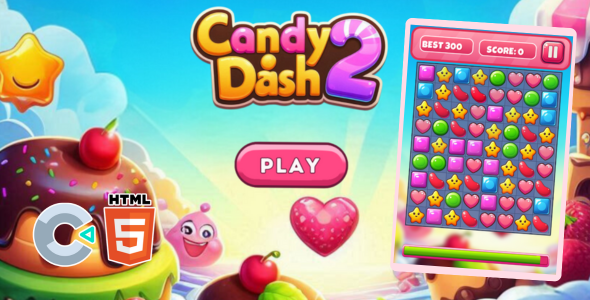 [DOWNLOAD]Candy Dash 2 - HTML5 Game