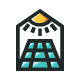 Solar House Logo Template