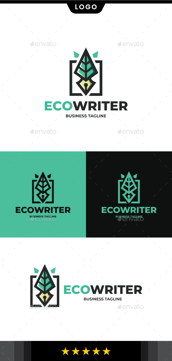 [DOWNLOAD]Eco Writer Logo Template