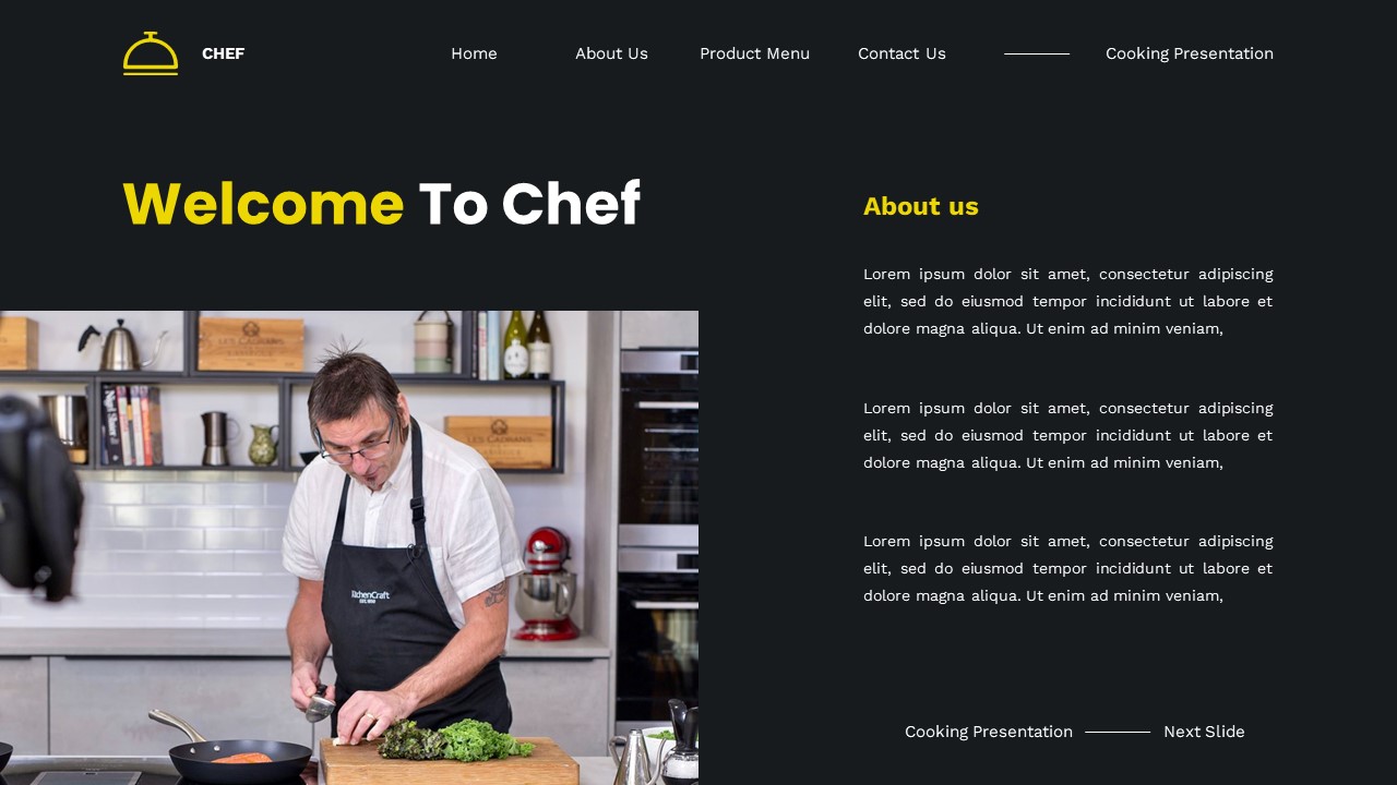 Chef - Cooking Google Slide Templates, Presentation Templates ...