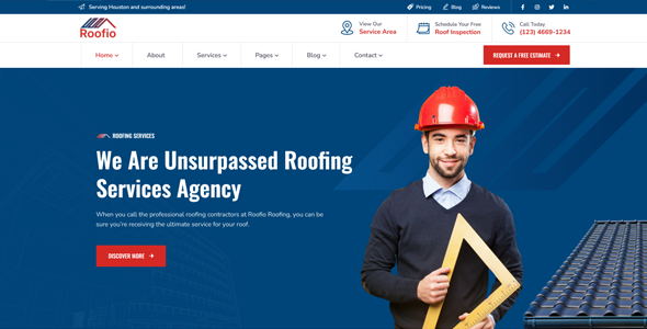 Roofio - Roofing Services WordPress Theme by rs-theme | ThemeForest