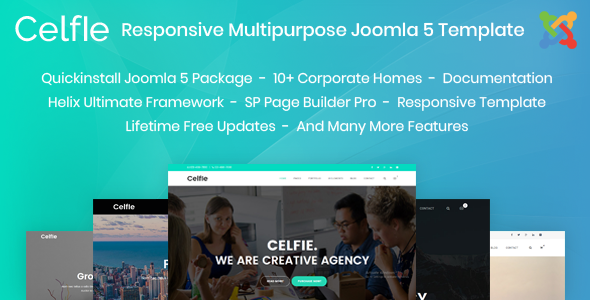 Celfie - Joomla 5 Responsive Multipurpose Creative Template