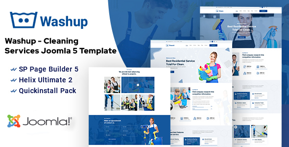 [DOWNLOAD]Washup – Joomla 5 Cleaning Services Template