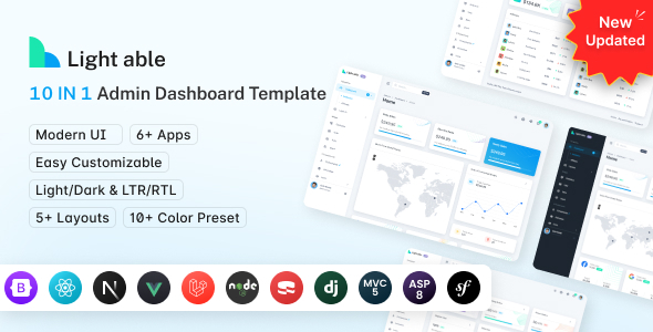 [DOWNLOAD]Light Able Admin & Dashboard Template