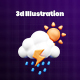 Weather 3d Illustration  Icon Pack
