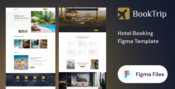 Booktrip - Hotel Booking Figma Template