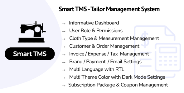 Smart TMS SaaS  Tailor Management System