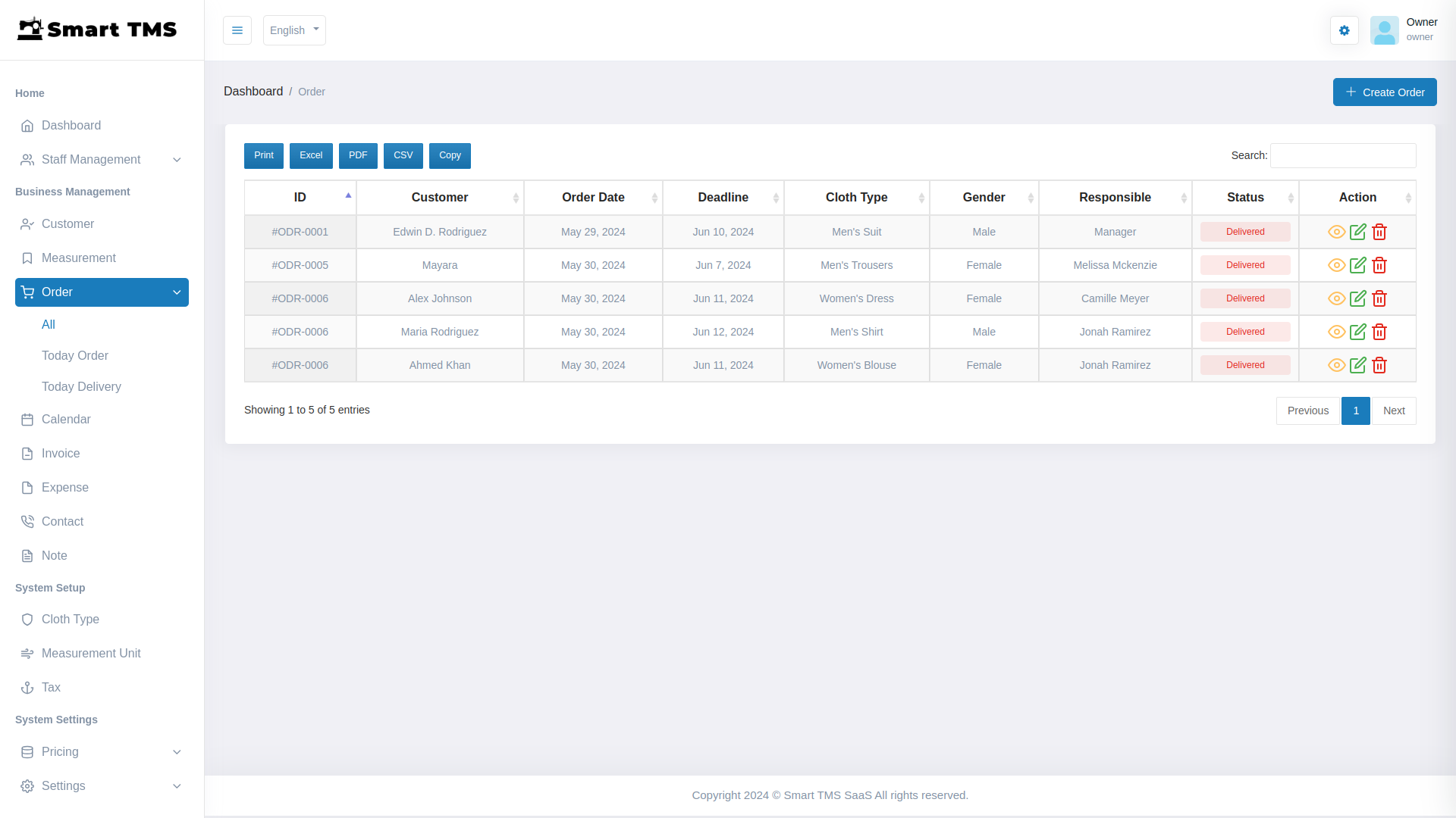 Smart TMS SaaS - Tailor Management System by smartwebinfotech | CodeCanyon