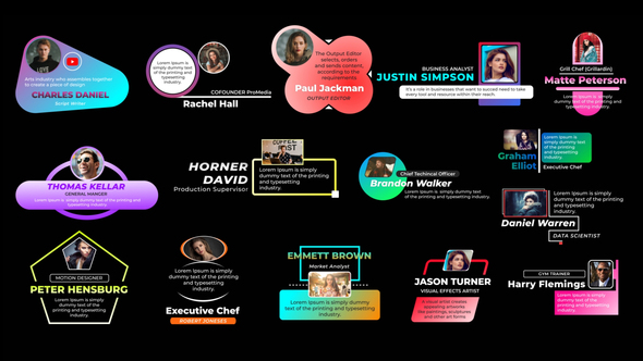 Profile Lower thirds Premiere Pro template preview