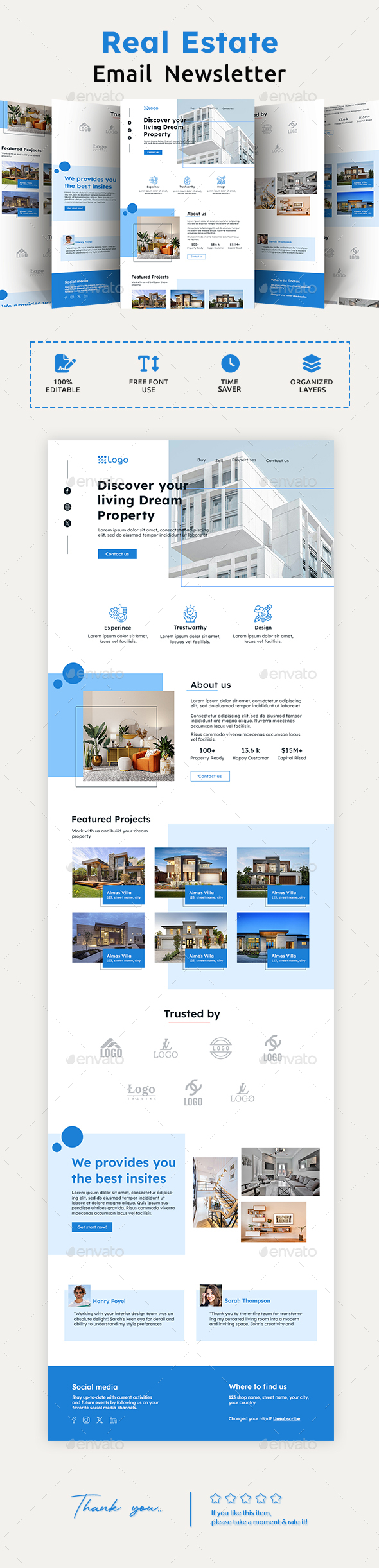 [DOWNLOAD]Real Estate Housing Newsletter PSD Template