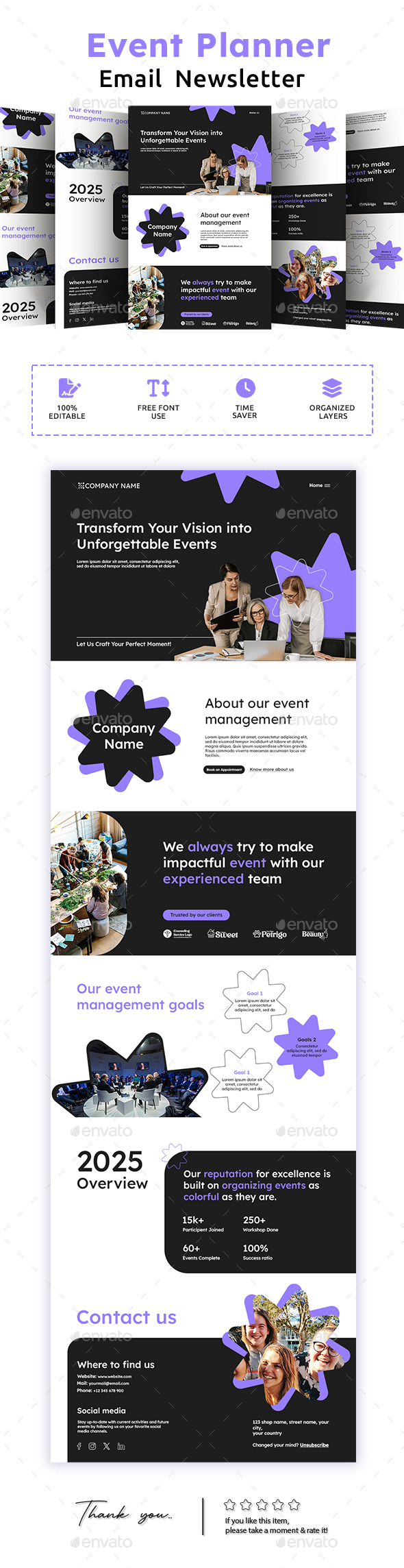 [DOWNLOAD]Event Management Email Newsletter PSD Template
