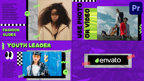 Handmade Grunge Slides for Premiere Pro Premiere Pro template preview