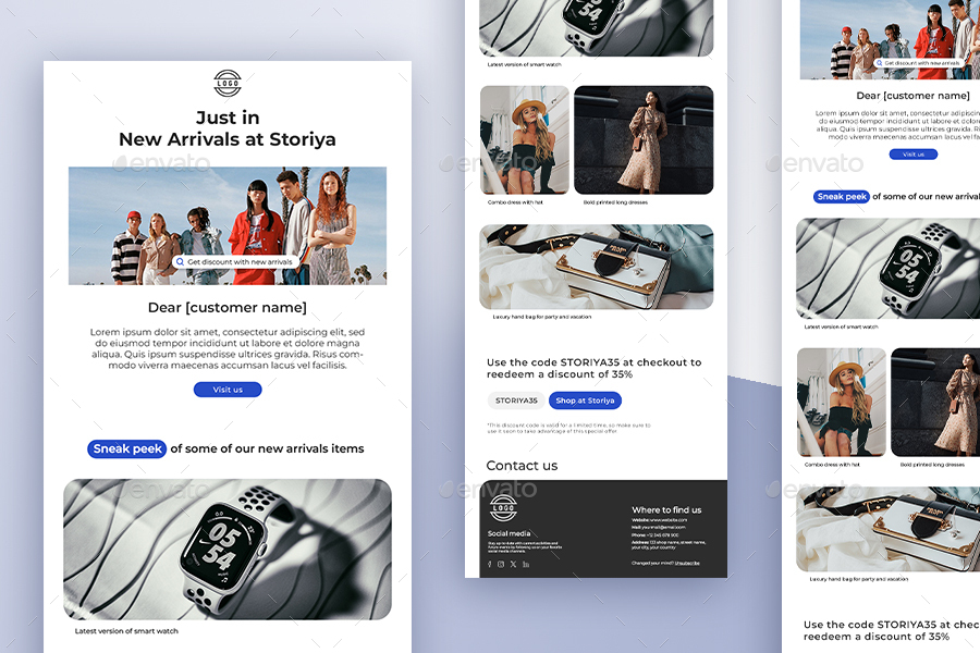 E Commerce Email Newsletter PSD Template Web Elements GraphicRiver E Commerce Email Newsletter PSD Template Web Elements GraphicRiver