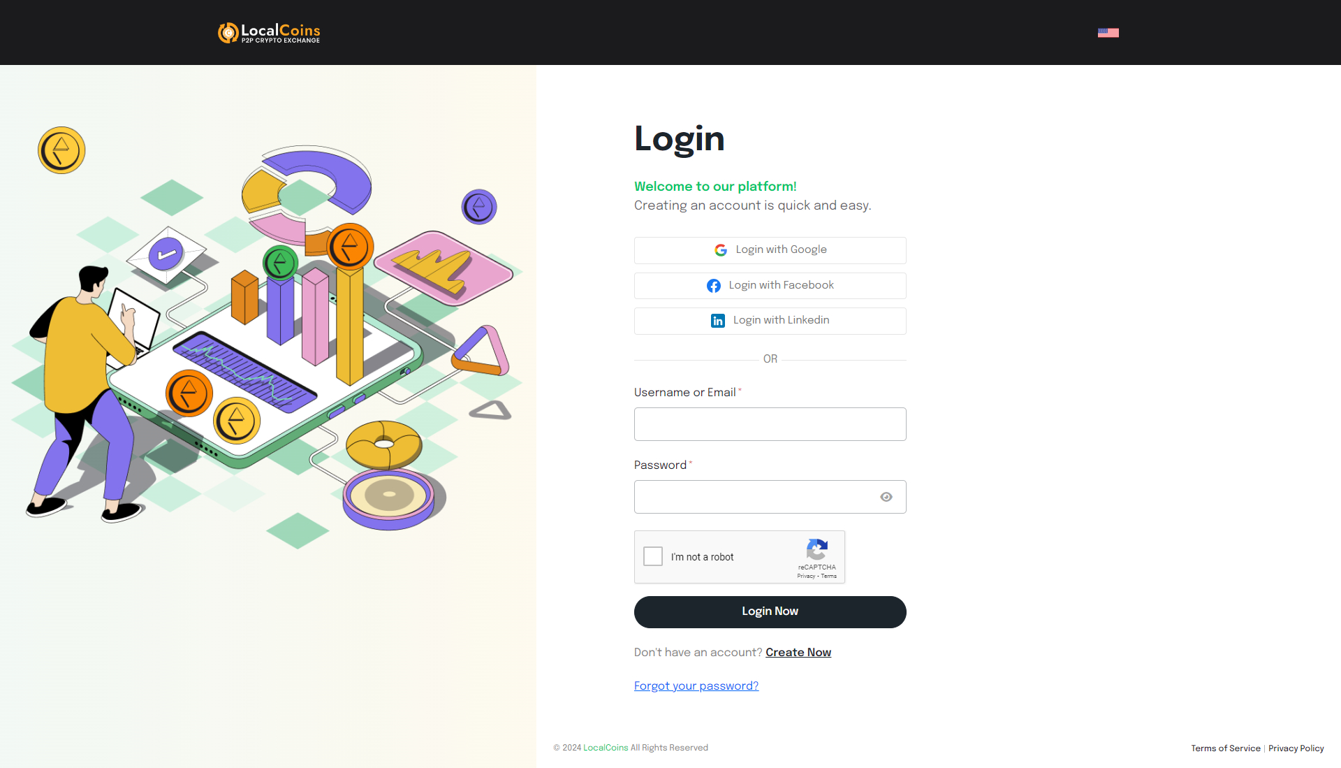 LocalCoins - Ultimate Peer to Peer Crypto Exchange Platform