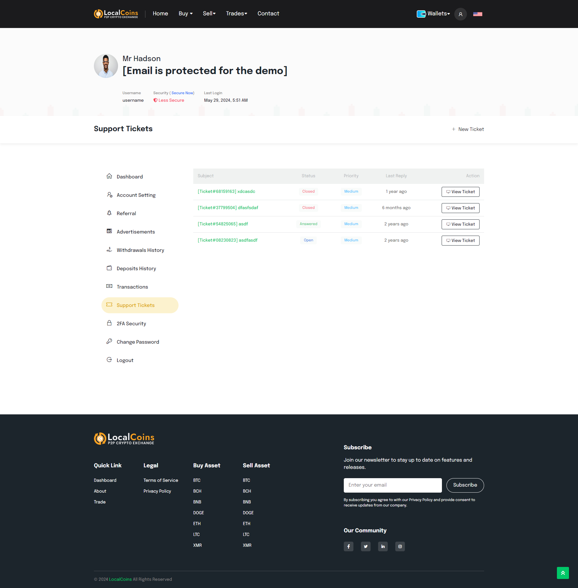 LocalCoins - Ultimate Peer to Peer Crypto Exchange Platform by ViserLab