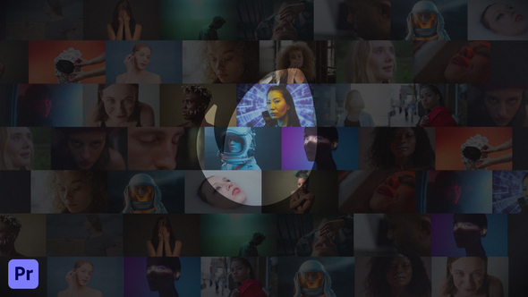 Video Grid Logo | For Premiere Pro Premiere Pro template preview