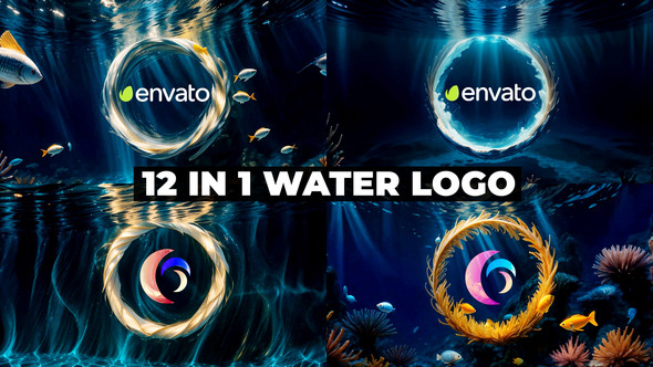 Underwater Abstract Logo Reveal Logo Stings template preview