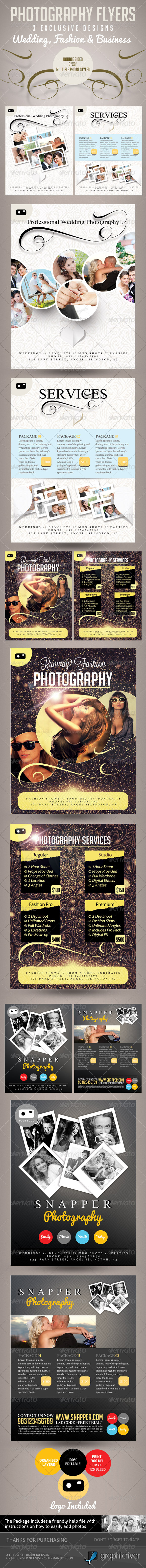 Photography Flyer Pro Series - 3 Themes in 1 - Corporate Flyers