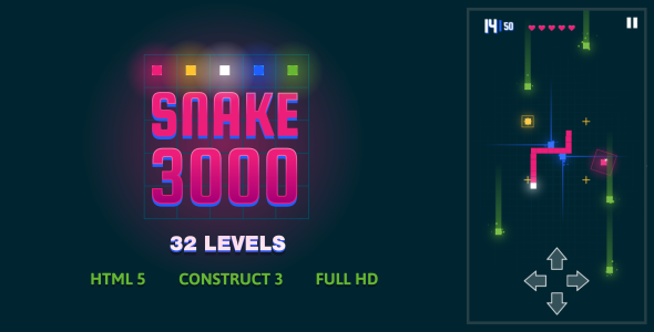 [DOWNLOAD]Snake 3000 - HTML5 Game (Construct3)