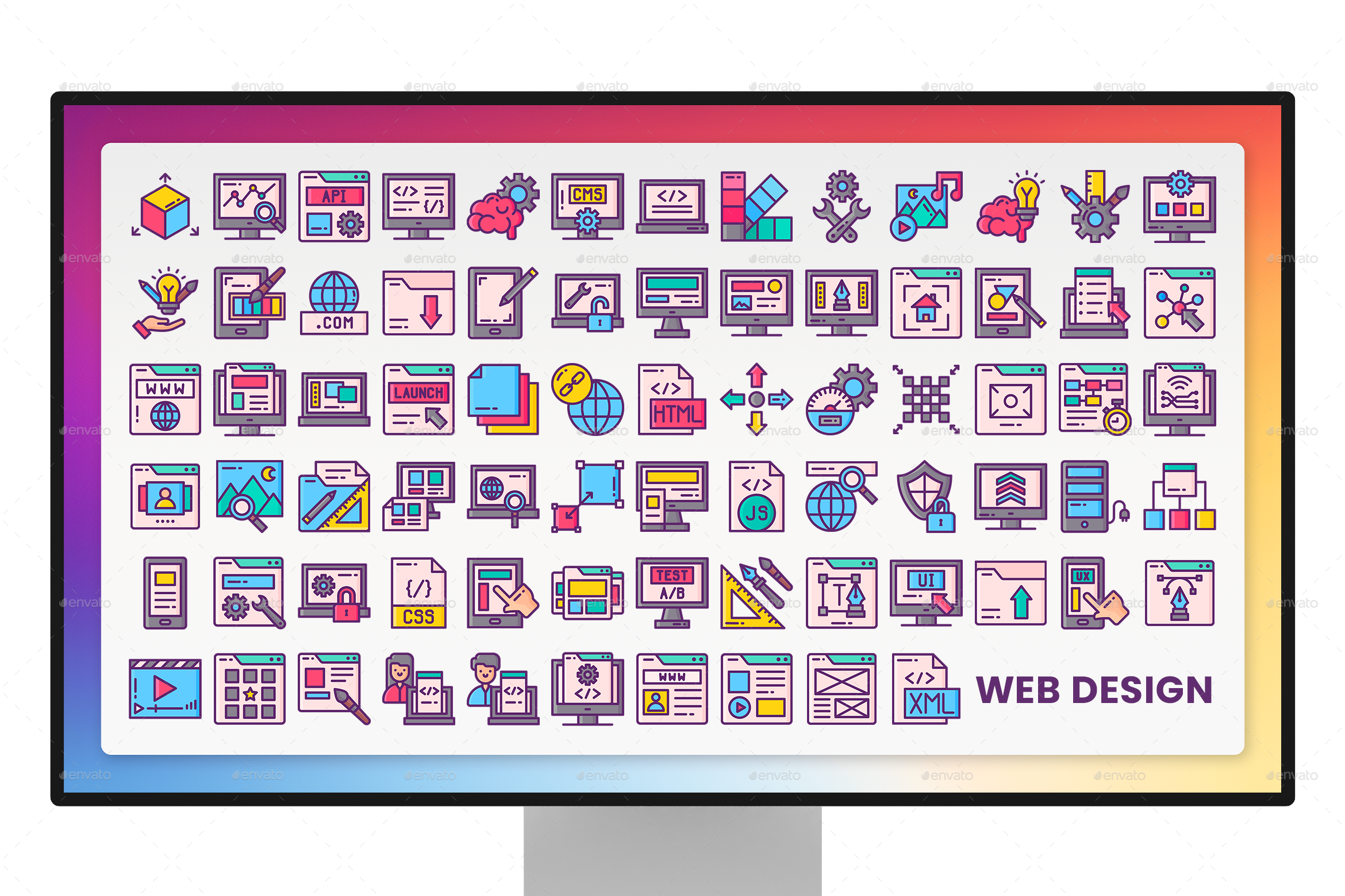 75 Website Design, Icons | GraphicRiver