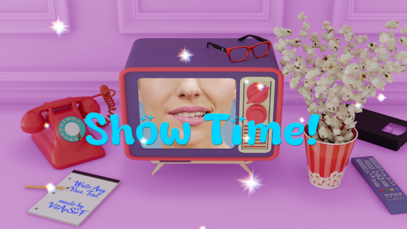 Show Time Intro Premiere Pro template preview