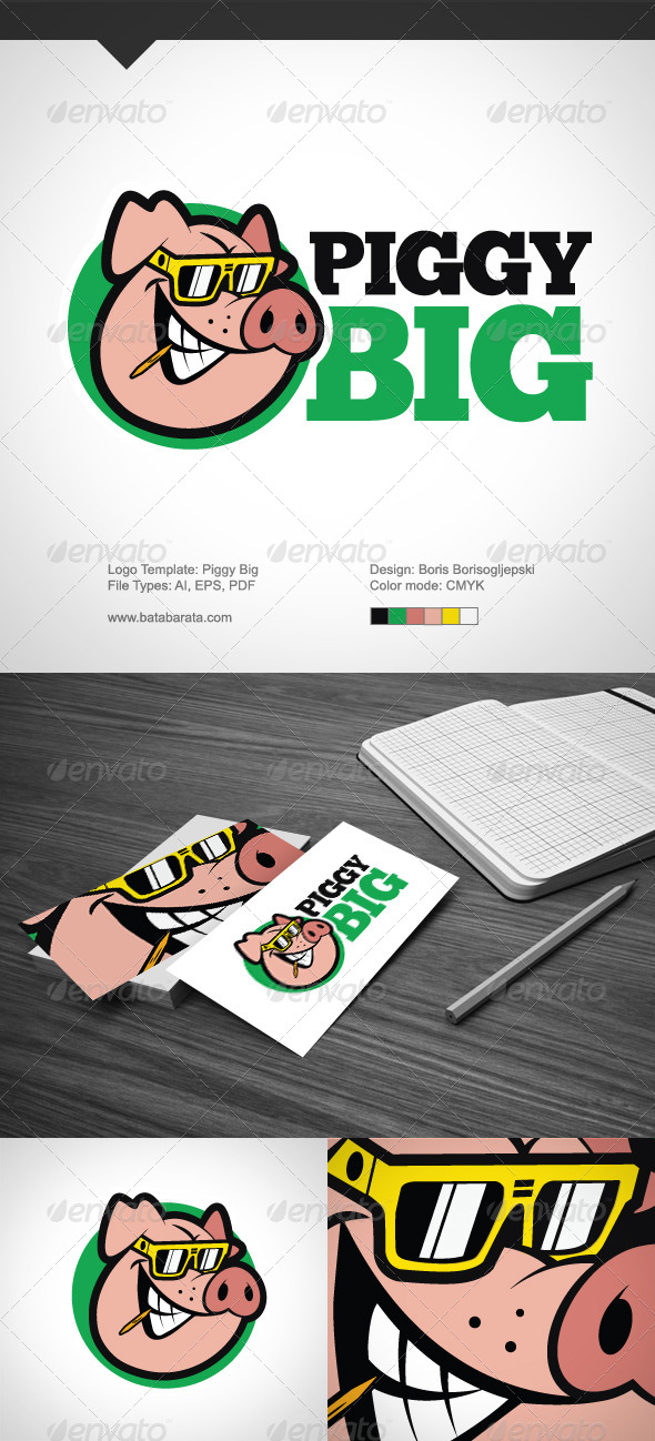 Piggy Big - Food Logo Templates