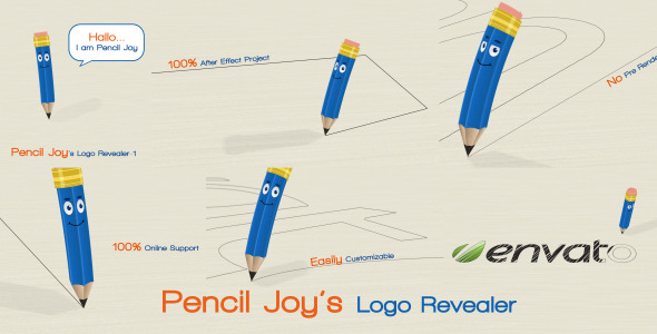 Pencil Joy Logo - VideoHive 4132629