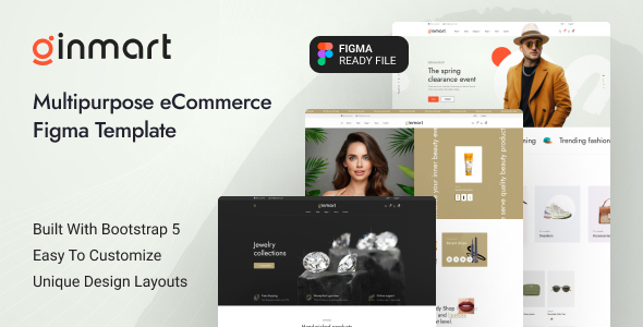 Ginmart - Multipurpose eCommerce Figma Template