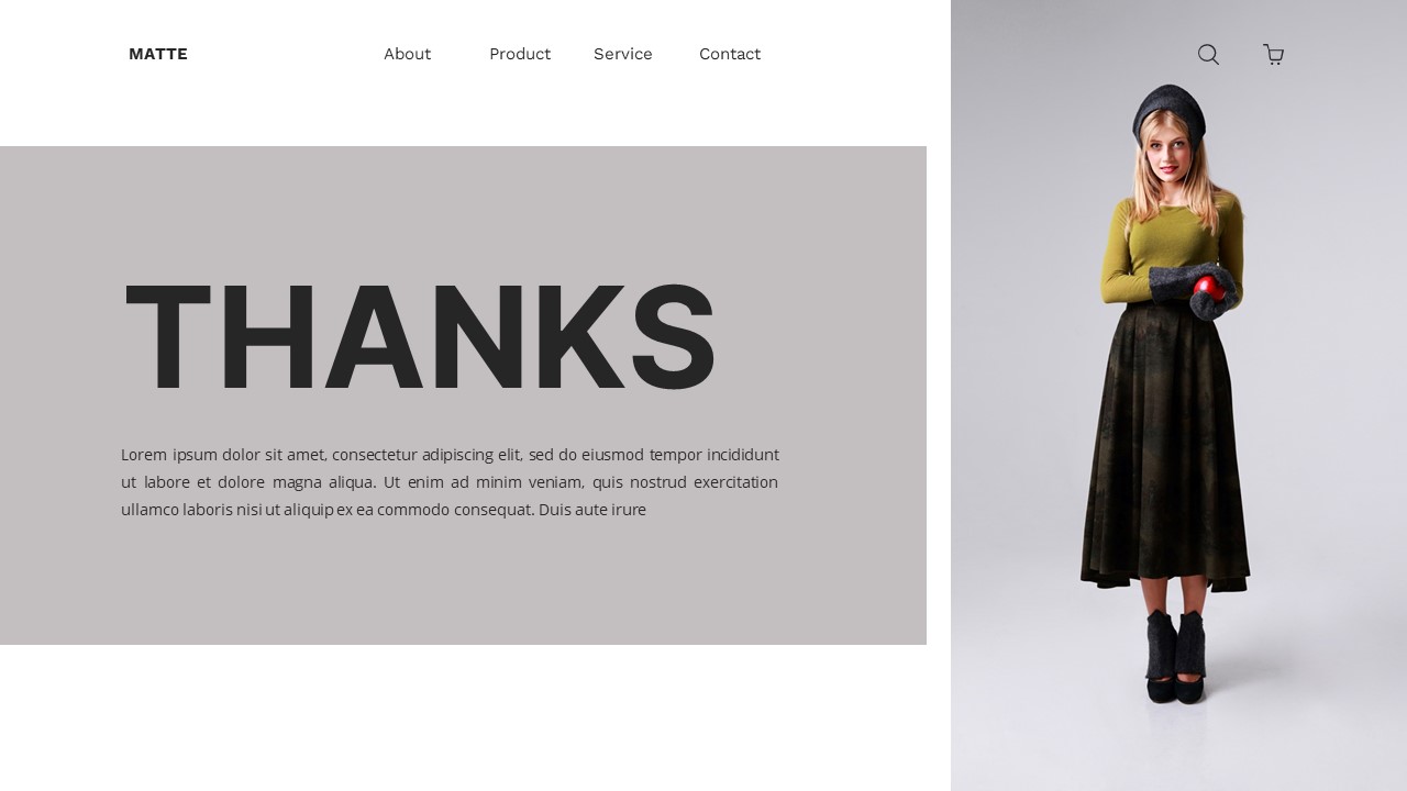Matte - Black Fashion Powerpoint Templates, Presentation Templates