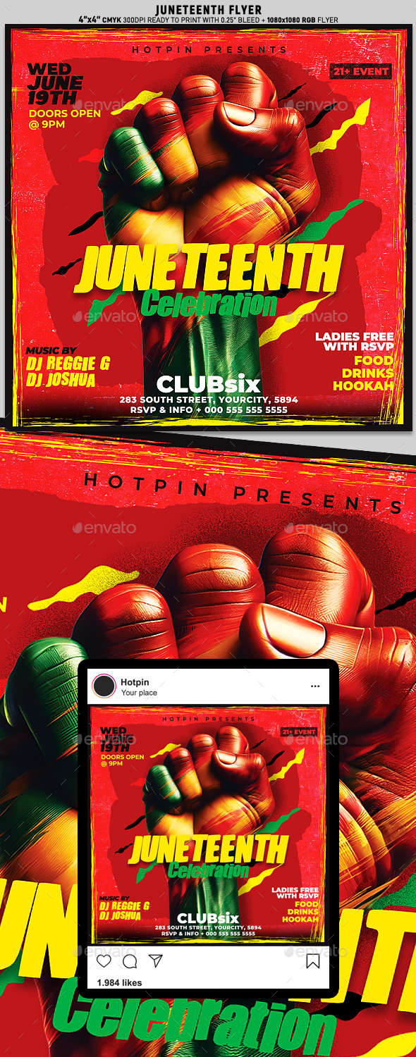 Juneteenth Flyer Template