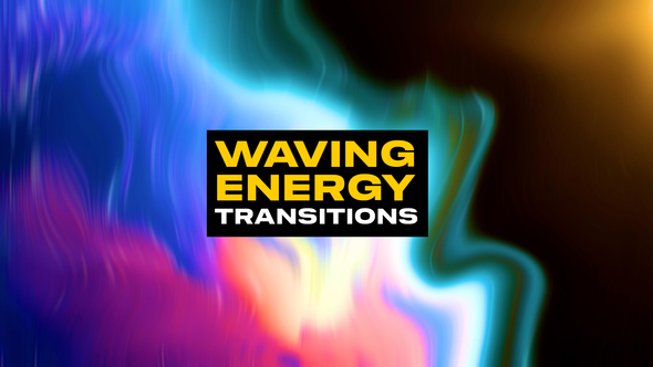 Waving Energy Transitions | After Effects Elements template preview