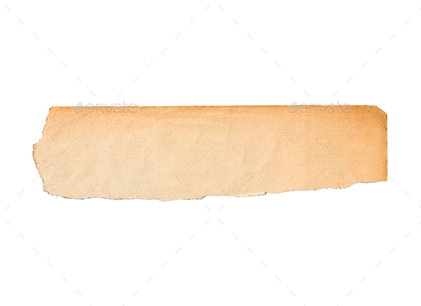 torn vintage paper texture piece ripped border edge sheet Stock Photo ...