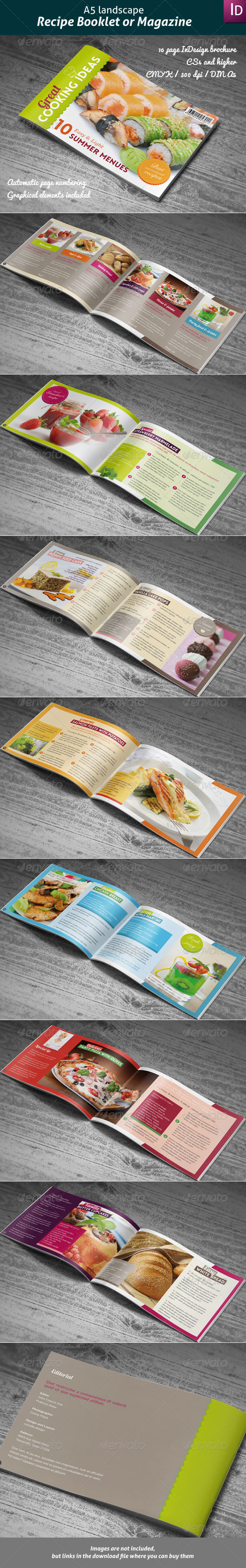 Recipes Booklet or Magazine - Informational Brochures