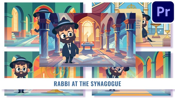 5 Concepts Flat Character Rabbi MOGRTs For Premiere Pro Premiere Pro template preview