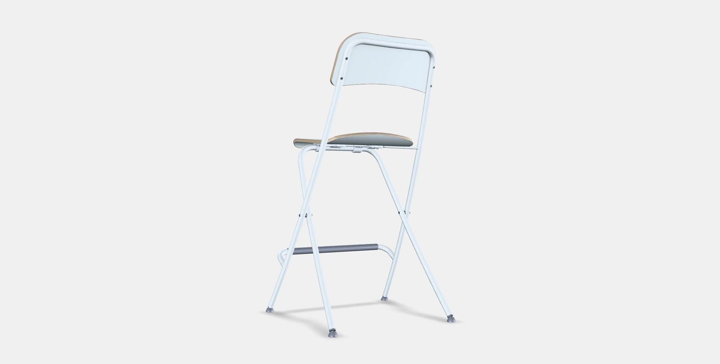 FRANKLIN Bar stool with backrest foldable by MagicWebSolutions