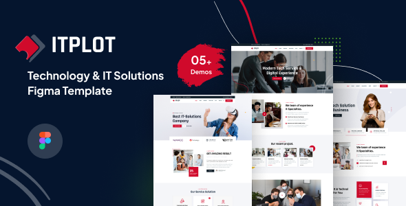 Itplot Technology and IT Solutions Figma Template