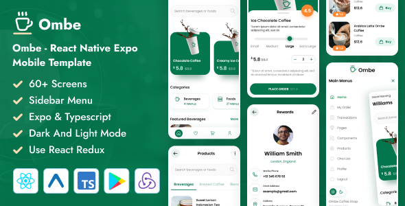 [DOWNLOAD]Ombe - React Native Expo eCommerce Mobile App Template