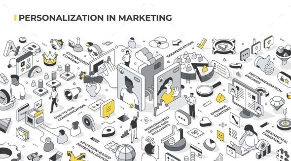 [DOWNLOAD]Personalization in Marketing Isometric Illustration
