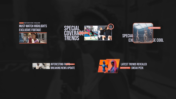 Unique Lower Thirds Elements template preview