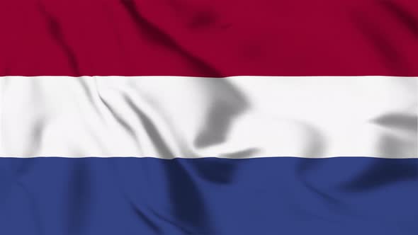4K Netherlands Flag - Loopable